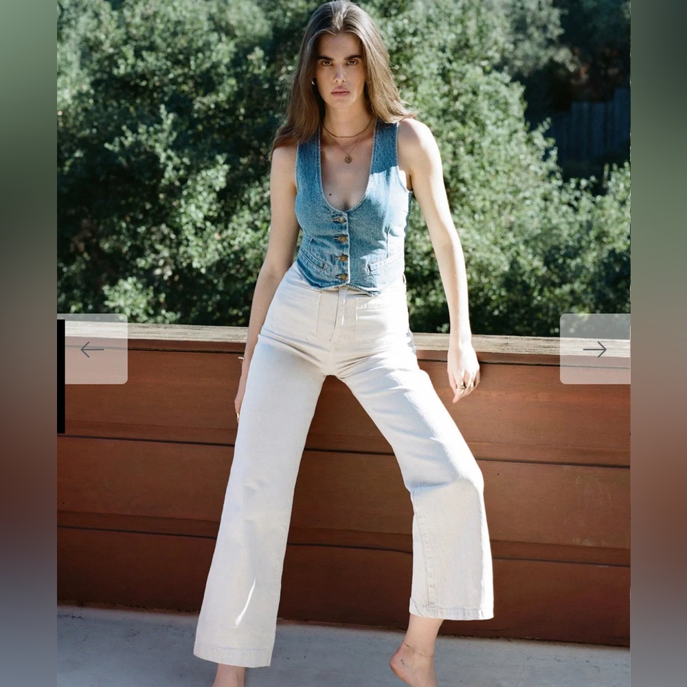 Rolla’s High Rise Wide Leg Sailor Jeans